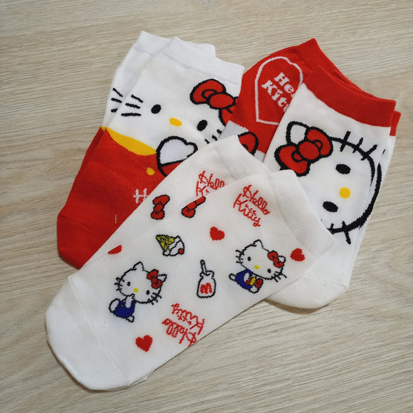 Calcetines Hello Kitty rojo