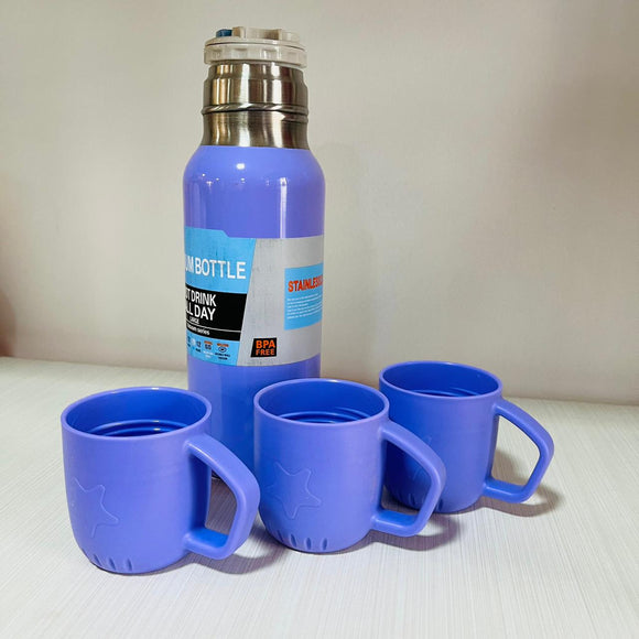 Termo vacuum flask set lila