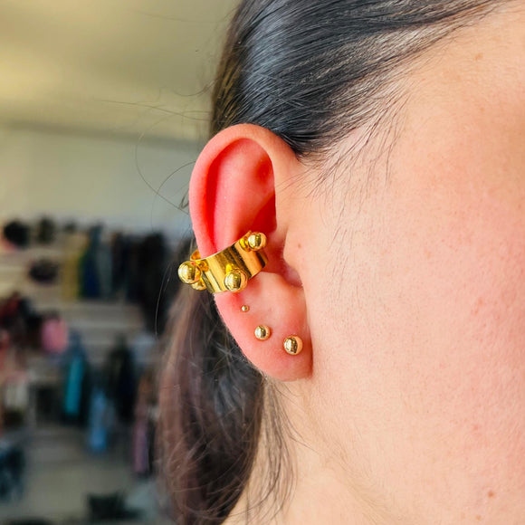 Earcuff átomo dorado