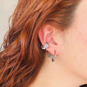 Earcuff cadeneta perla